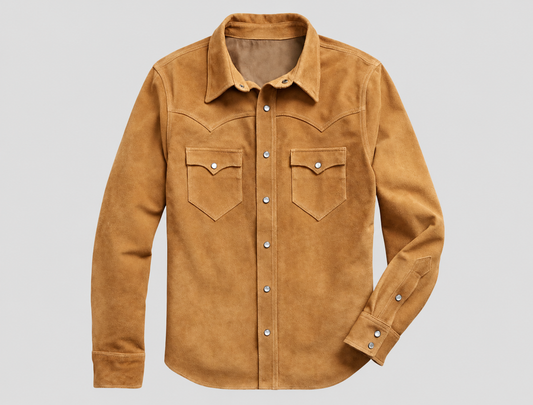 Men's Heritage Suede Snap-Front Western Shirt-Jacket