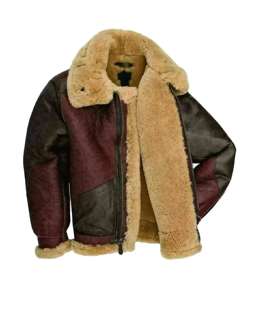 Men's WW2 RAF B-3 aviator fur jacket