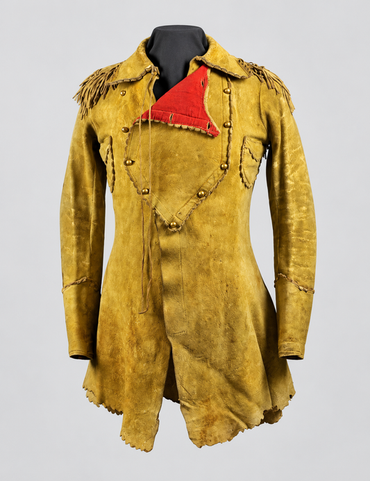 Men's classic western cowboy leather jacket
